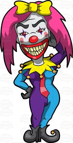 236x462 Scary Clown Png Clipart Image Halloween Clipart