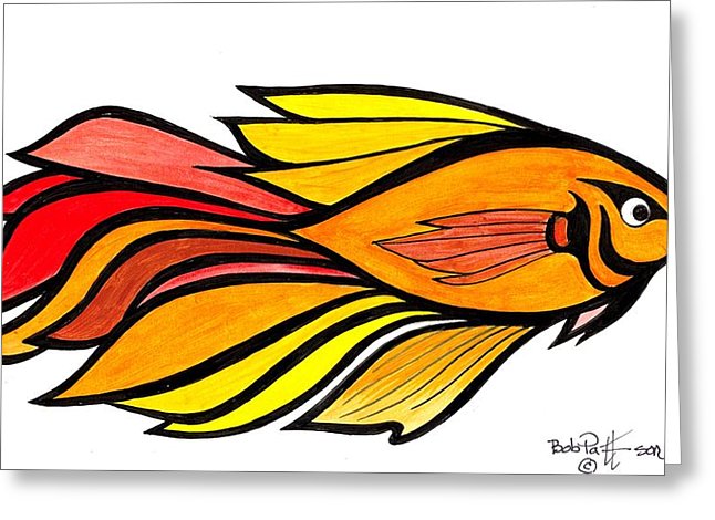 646x470 Fantasy Tropical Fish Painting By Bob Patterson