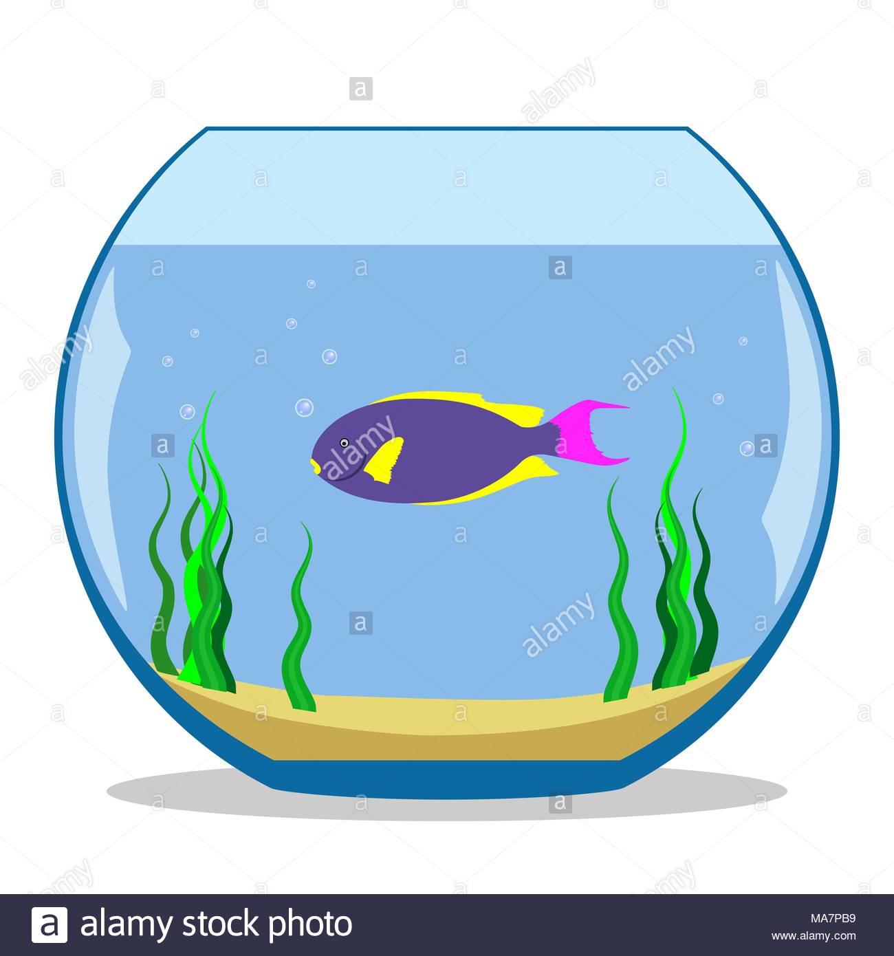 1300x1390 Gold Fish Bowl Stock Vector Images