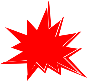 300x279 Red Explosion Clip Art