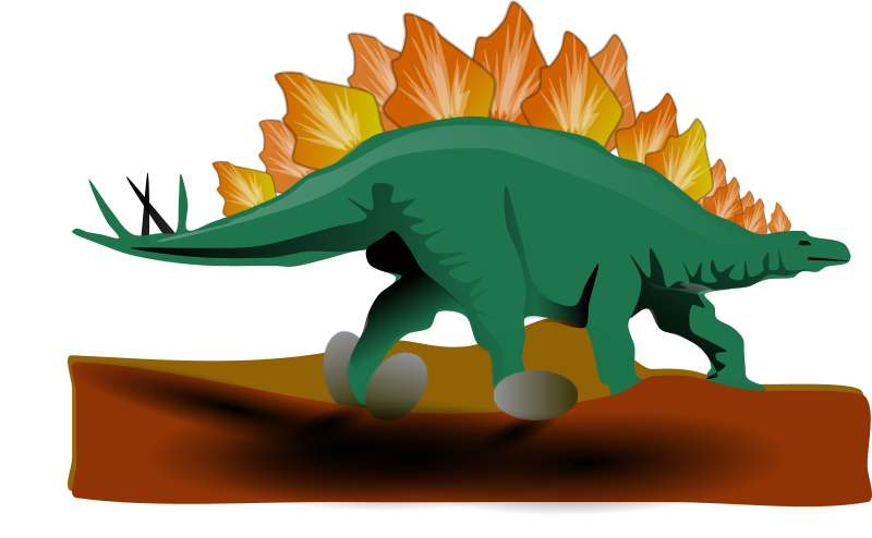800x494 Stegosaurus Clipart Extinct Animal
