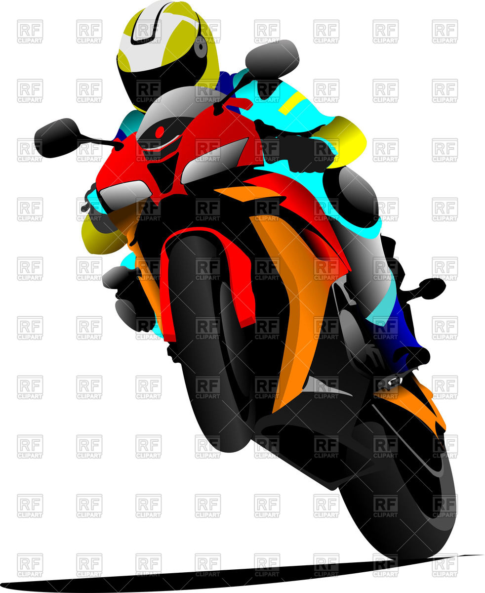 982x1200 Motorcyclist Riding On A Back Wheel On Sport Bike Royalty Free