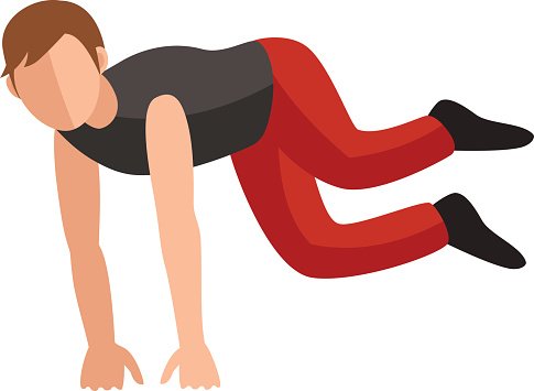 485x355 Parkour Trick People Extreme Sport Cartoon Vector Silhouette