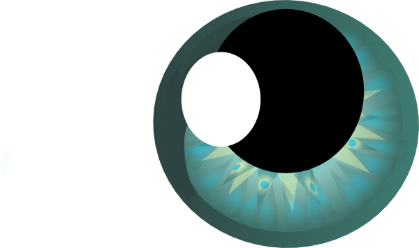 600x355 Teal Starburst Eye Clip Art