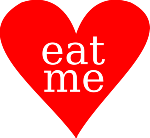 300x276 Eat Me Heart Clip Art