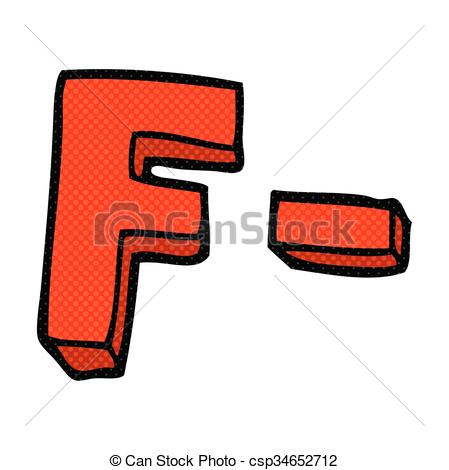 449x470 Freehand Drawn Cartoon F Grade Vector Clip Art