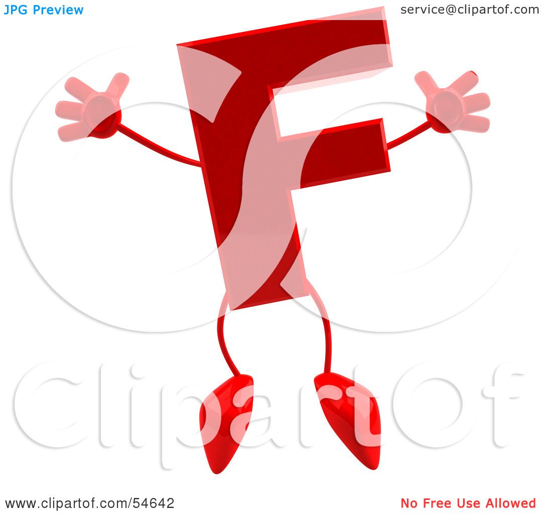 1080x1024 Royalty Free (Rf) Clipart Illustration Of A 3d Red Letter F