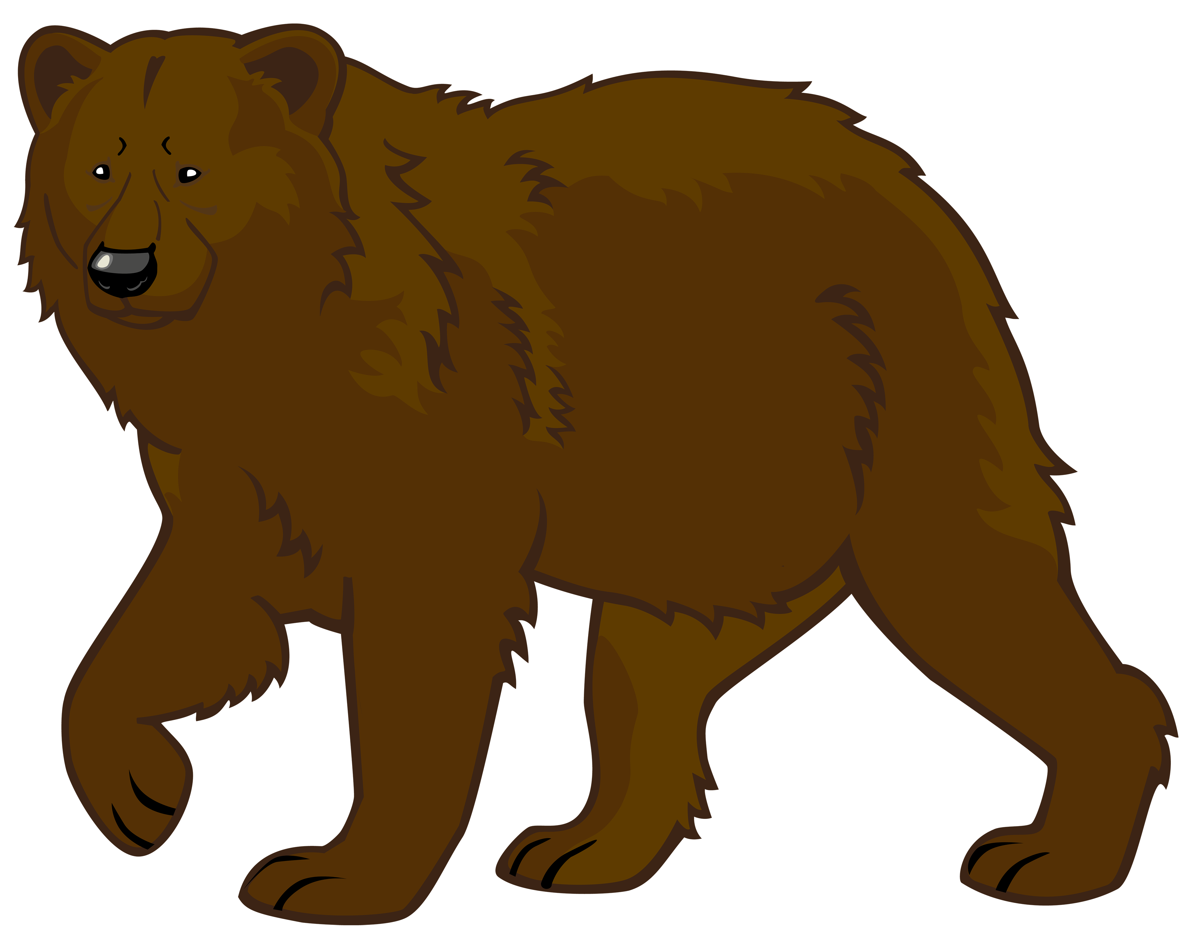 4000x3097 Grizzly Bear Clipart Angry