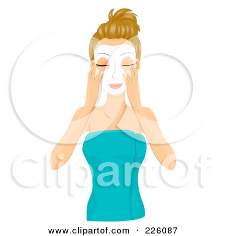 450x470 Royalty Free (Rf) Clipart Illustration Of A Pretty Blond Woman