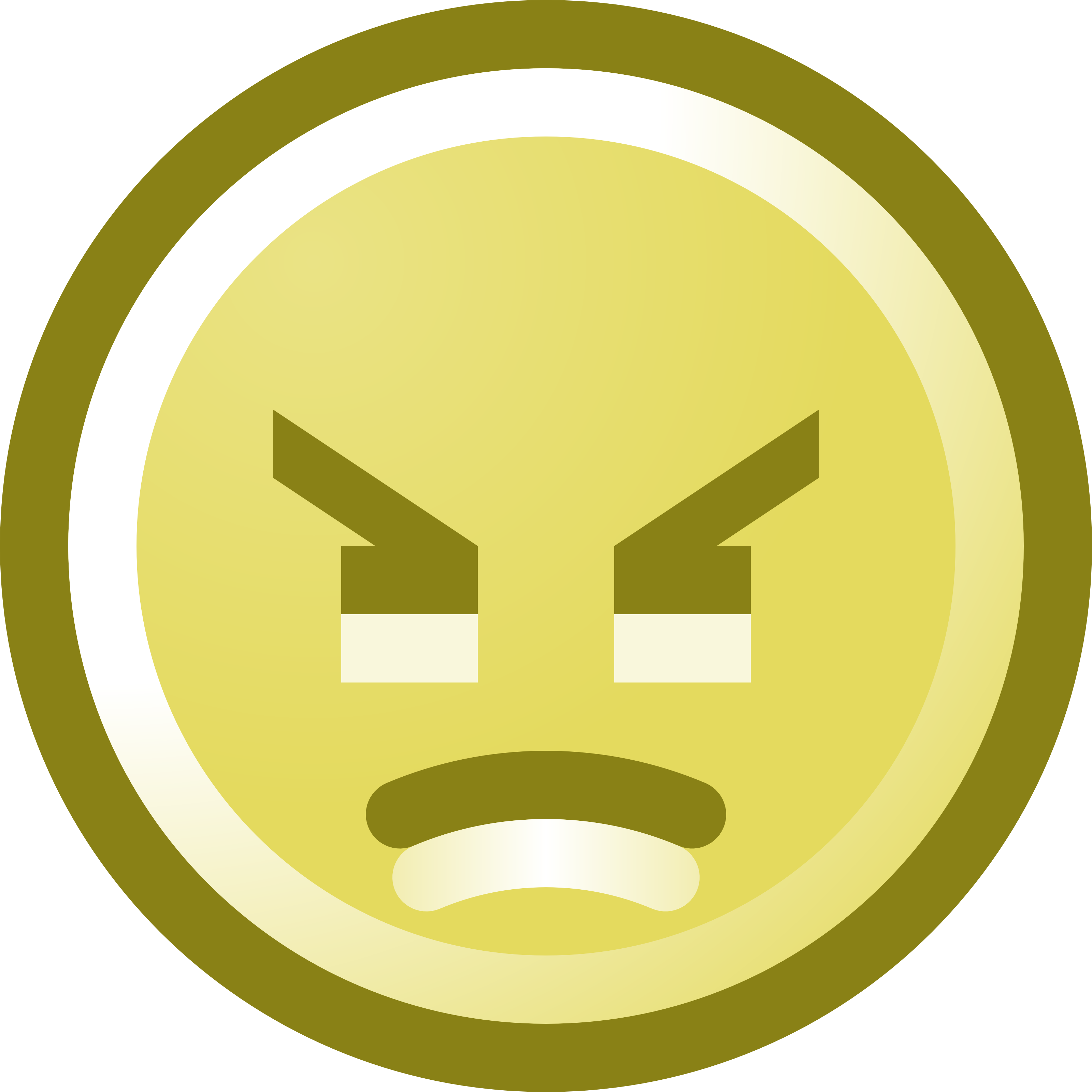 3200x3200 Free Angry Smiley Face Clip Art Illustration