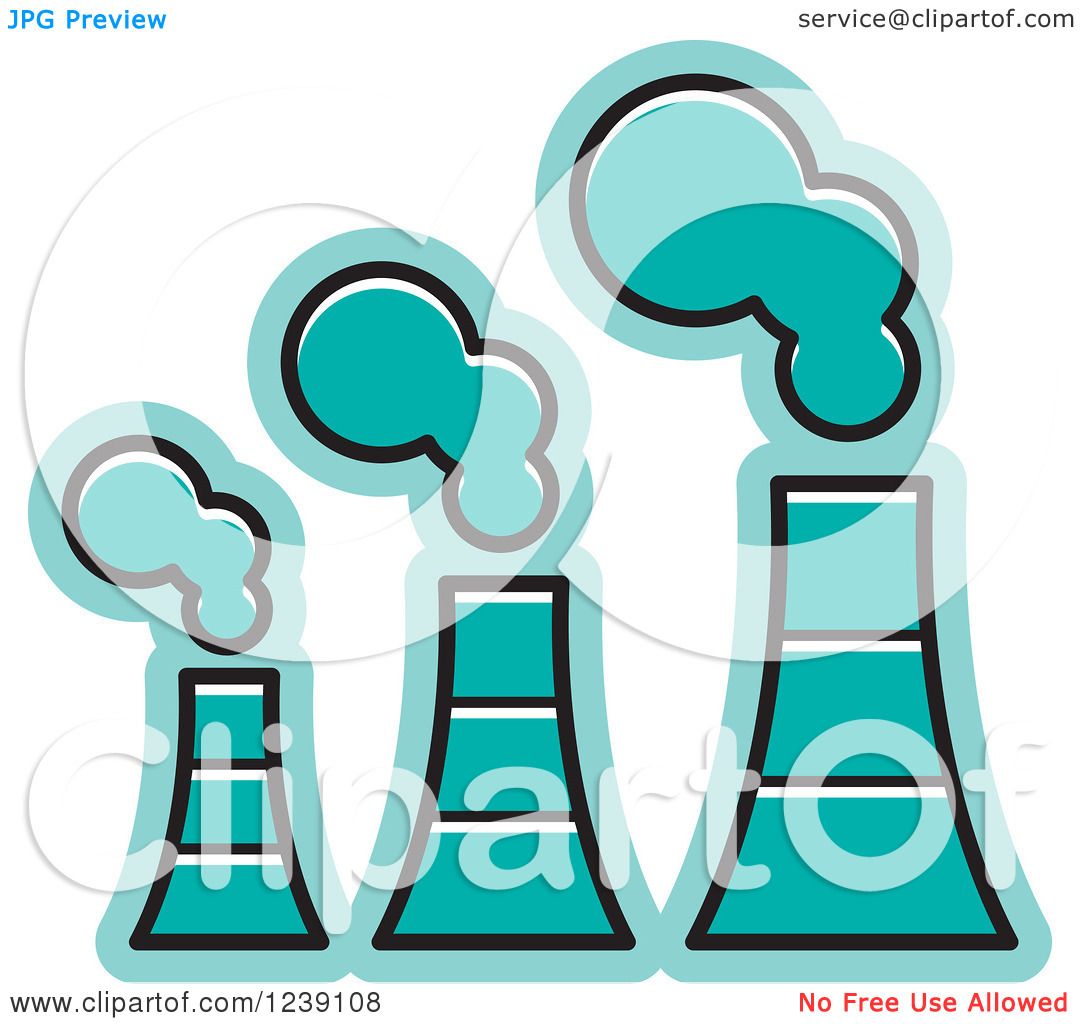 1080x1024 Clipart Of A Turquoise Factory