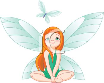 350x279 Pretty Faerie Watching A Butterfly
