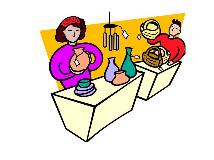736x552 Indoor Craft Fair Clipart