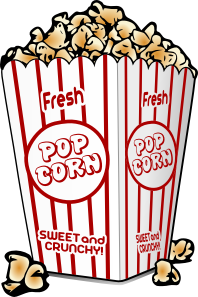 396x594 Free Cartoon Graphics Fair Food Popcorn Clip Art