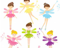 214x170 Cute Fairies Clipart