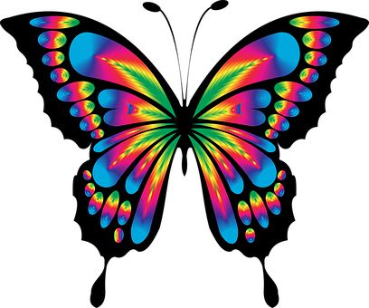 408x340 Fairy Tail Clipart Butterfly