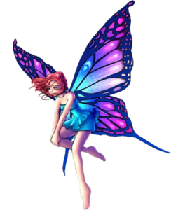 244x300 Fantasy Fairy Standing Big Purple Wings Free Images