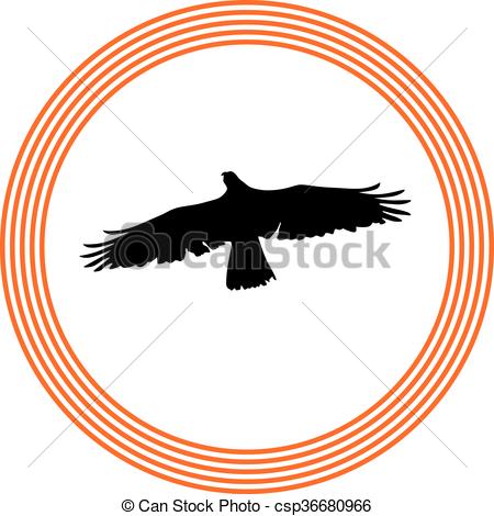 450x470 Falcon Clip Art Vector