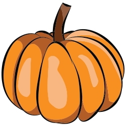 250x250 Fall Thanksgiving Pumpkin Clip Art 1 Free Stationery Clipart