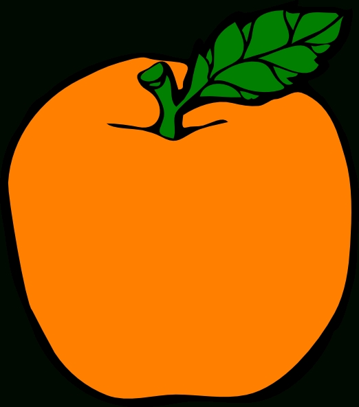 522x593 Orange Apple Clipart