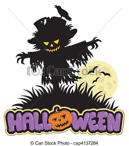 417x470 Scarecrow Clipart Halloween