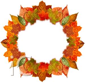 300x292 Wreath Of Autumn Leaves