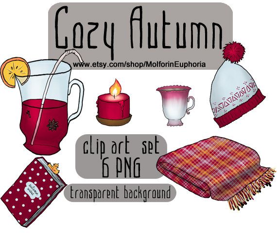 570x485 Fall Clipart Candle