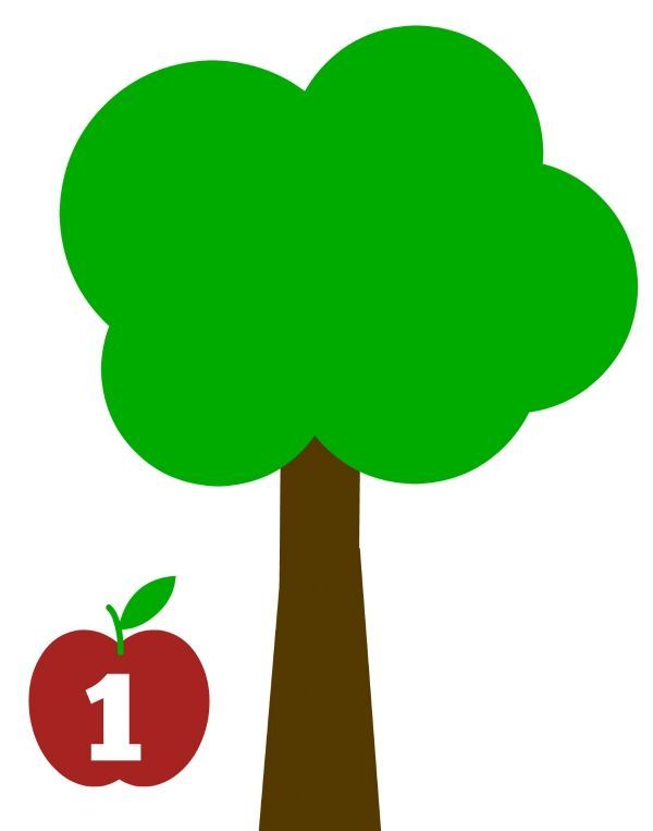 600x763 Apples Falling Out Of A Tree Clipart