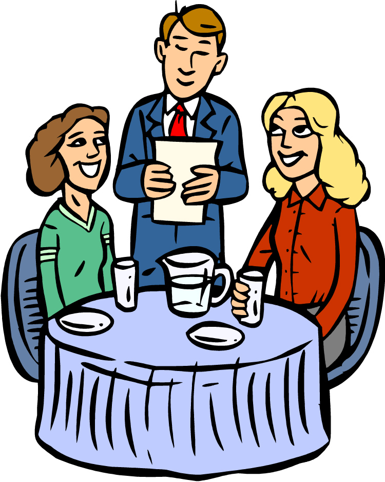 750x938 Family Dining Clipart