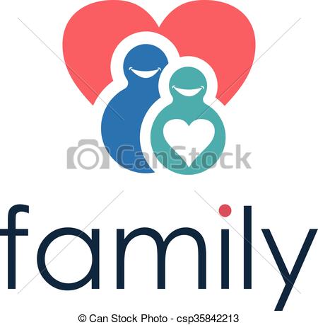 450x459 Happy Family Icon. Vector Vector Clip Art