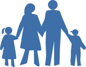 299x234 Family Silhouette Clip Art