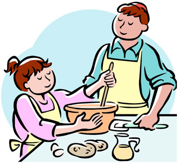 350x319 Help To Cook Dinner Clipart
