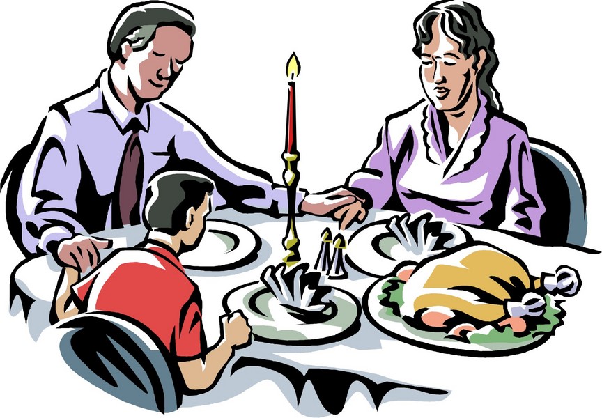 864x600 Turkey Dinner Clipart