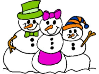 400x300 Clipart Snowman Family