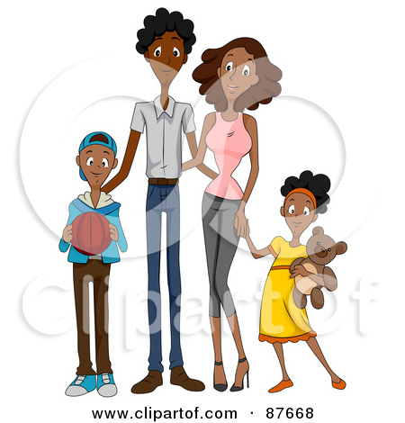 450x470 Clipart African American Families