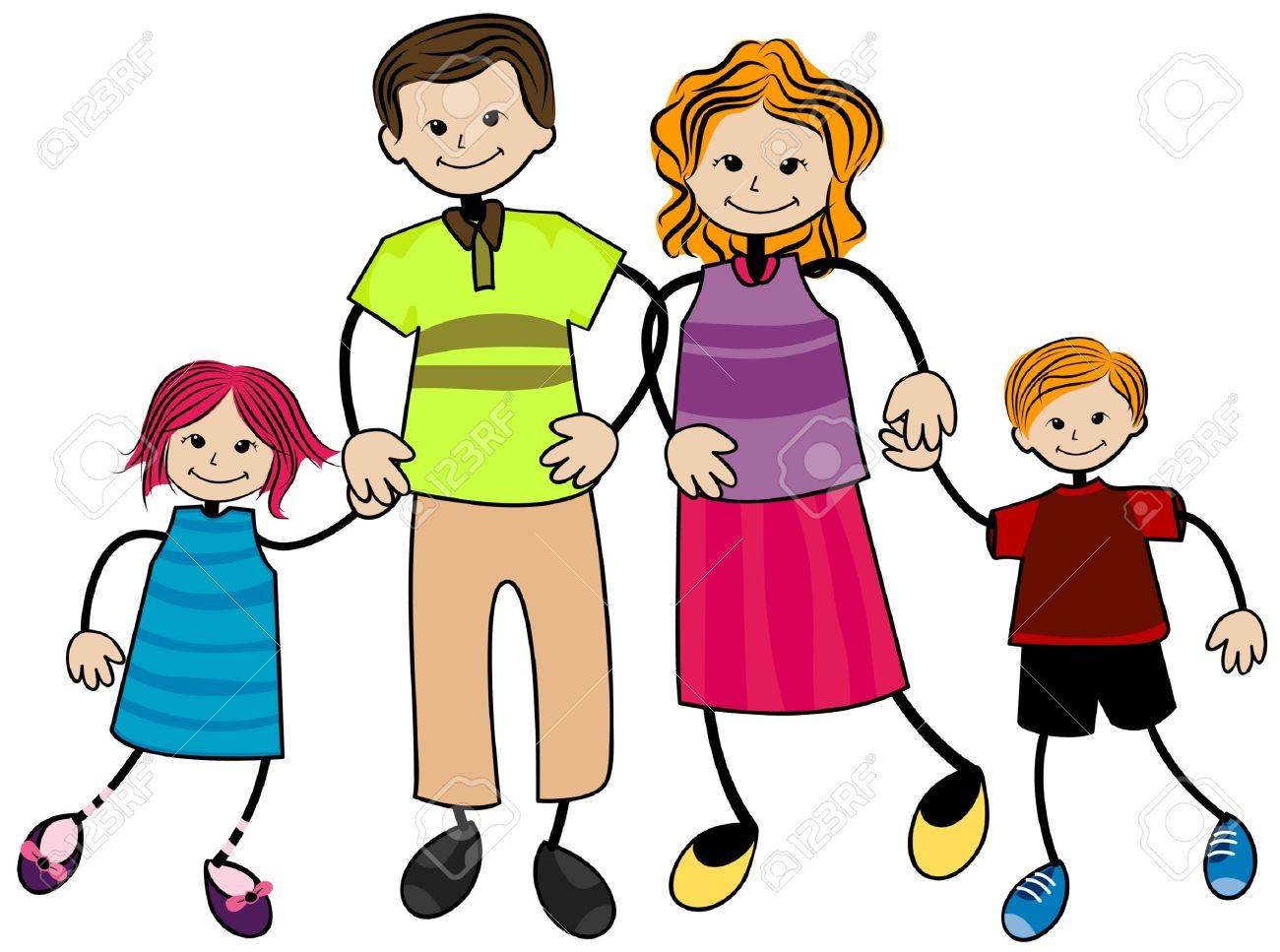 1300x967 Family Members Happy Together In One Shot Royalty Free Cliparts