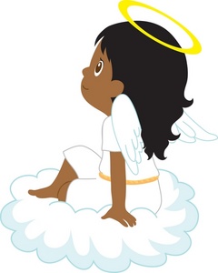 240x300 Angel Clipart African American