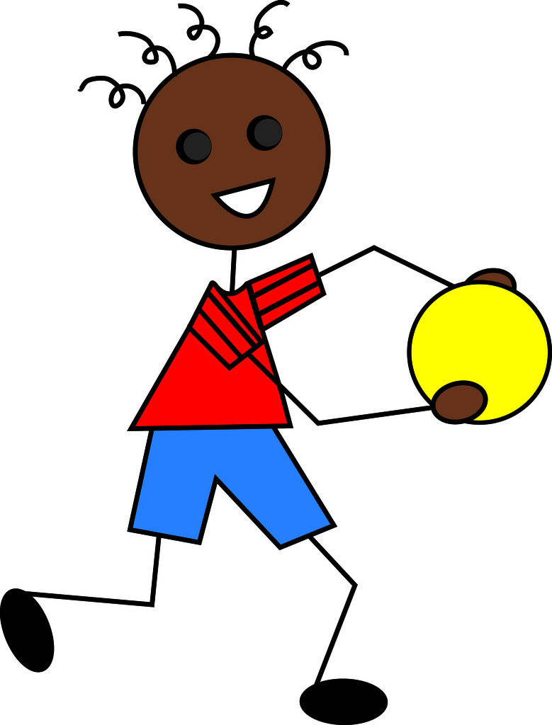 779x1024 Clip Art Illustration Of A Cartoon African American Boy Playing