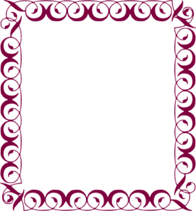 276x298 Fancy Border Clip Art