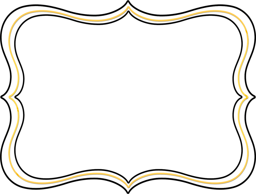 830x630 Fancy Frame Clip Art