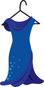 153x300 Blue Dress Clipart Hanger Vector