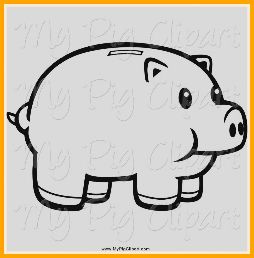 972x990 Appealing Piggy Bank Silhouette Royalty Vector Clip Art Image Pics
