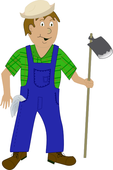 396x593 Cartoon Farmer Clipart