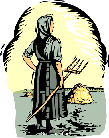 381x480 Farm Scene Royalty Free Vector Clip Art Illustration Vc001974