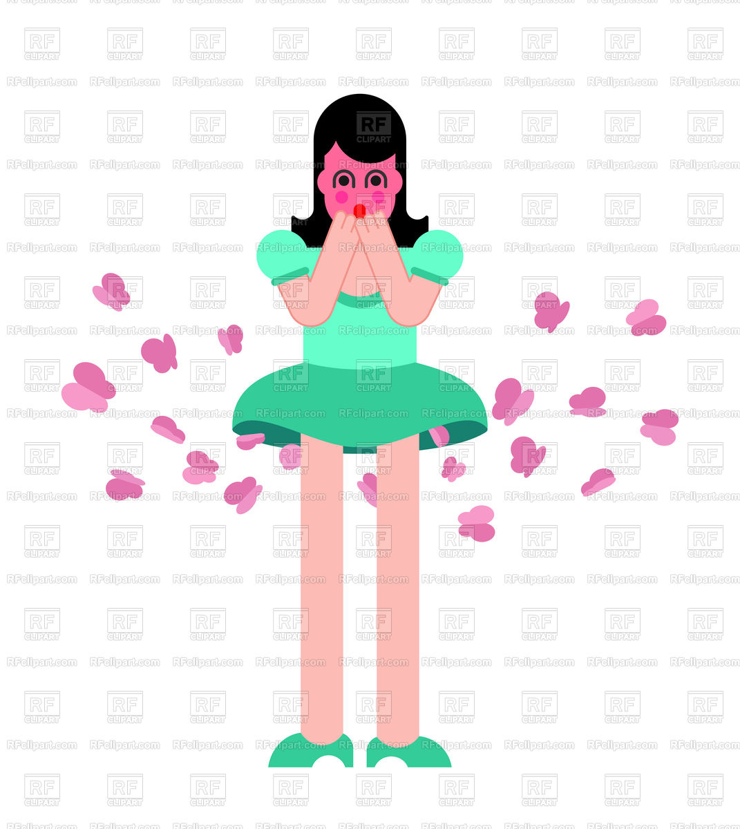 1071x1200 Girl Fart Butterfly. Woman Farting Concept. Royalty Free Vector