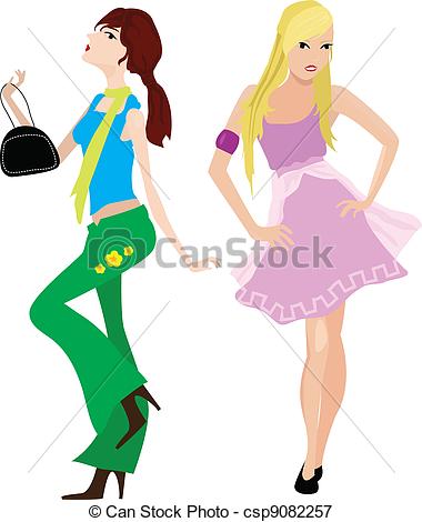 380x470 Fashion Girls For Designs, Clothes And Shopping Vectors