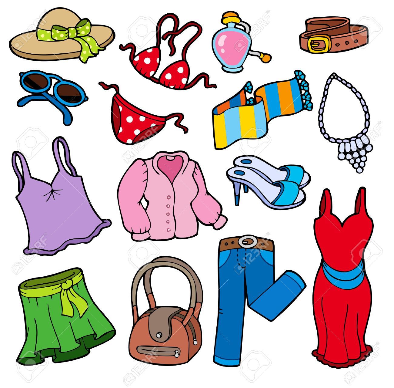 1300x1279 Summer Outfits Clipart