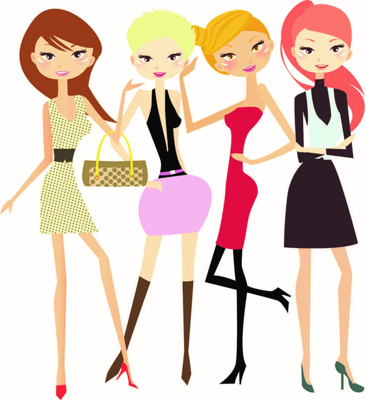 736x804 Girls Single Parent Clipart