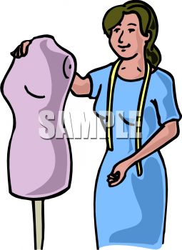 255x350 Seamstress Or Fashion Designer Working With A Mannequin