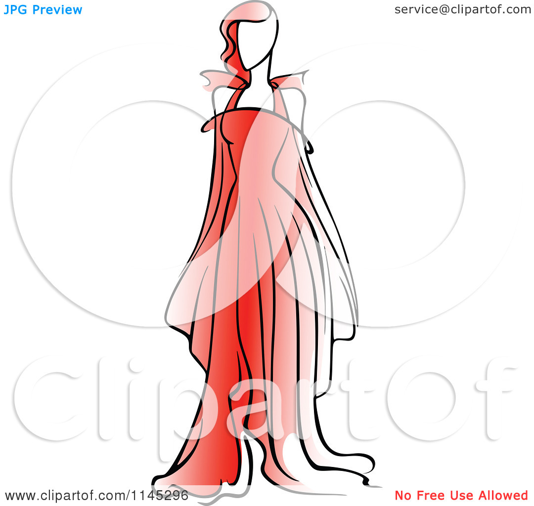 1080x1024 Red Dress Clipart Fashion Dress
